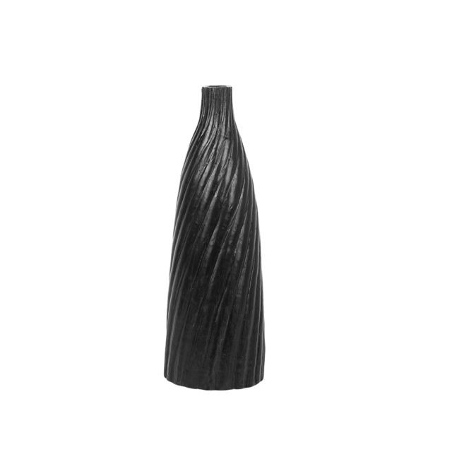 Vases Beliani Terre cuite Vase décoratif 50 Noir Doré FLORENTIA