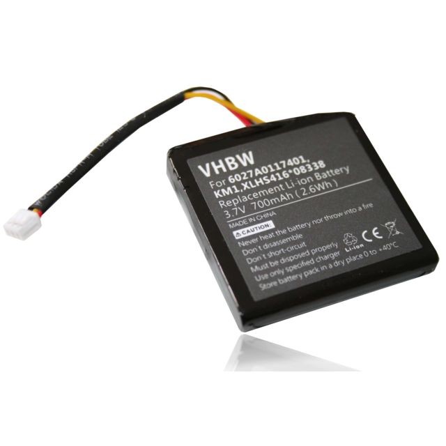 Vhbw - vhbw batterie remplace TomTom 6027A0117401, KM1, XLHS416*08338 pour système de navigation GPS (700mAh, 3,7V, Li-Ion) Vhbw - Accessoires sport connecté