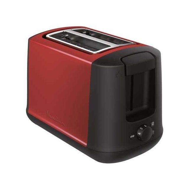 Moulinex - Toaster Subito Select - LT340D11 - Rouge inox - Electroménager Moulinex