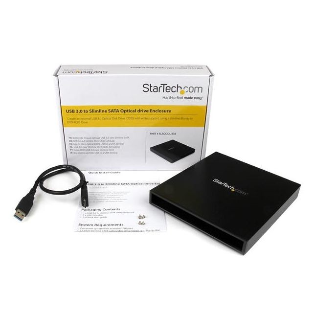 Startech StarTech.com Boîtier USB 3.0 externe pour lecteur Blu-ray / DVD SATA slim en aluminium