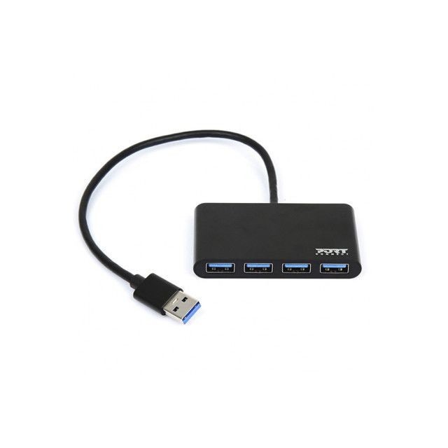 Port Designs -USB HUB 4 PORTS 3.0 Port Designs  - Hub USB et Lecteur de cartes