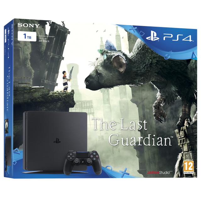 Sony - Pack PS4 1To Black Slim + The Last Guardian Sony  - Occasions Console retrogaming