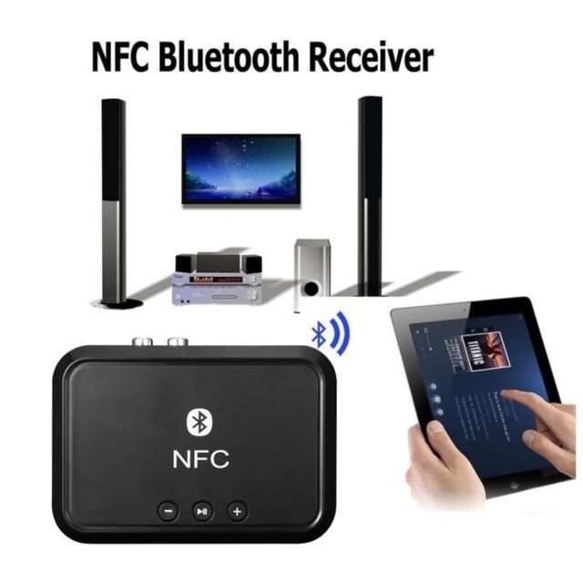 Wewoo - Transmetteur sans fil Récepteur de musique Bluetooth pour ordinateur de bureau NFC 4.1 Adaptateur Lecteur USB Lecture du haut-parleur noir - Wewoo