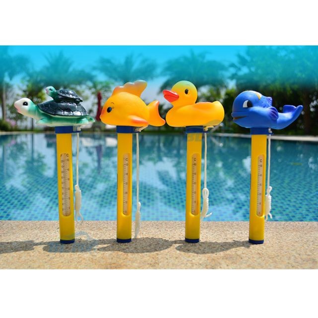marque generique Thermomètre pour piscine et spas Température de l'eau flottante avec canard et tortue
