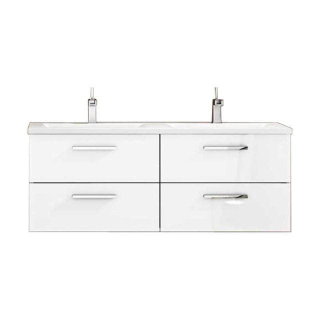 Mennza - Meuble CORDOBA 120 Blanc - meuble bas salle de bain Design