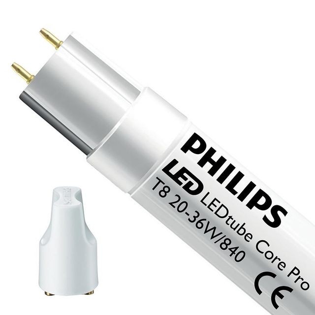 Ampoules LED Philips Philips 669678 - Néon T8 G13 CorePro LEDtube EM 20W 840 120cm C - Starter LED incl.- Blanc Froid