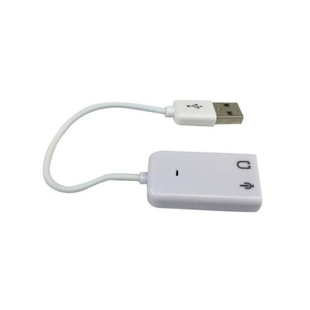 Cabling CABLING® Adaptateur audio USB externe carte son stéréo avec 3. 5 mm jack, casque et micro 7. 1 son canal pour Windows, Mac, Linux, PC, ordinateurs portables, ordinateurs de bureau, PS4