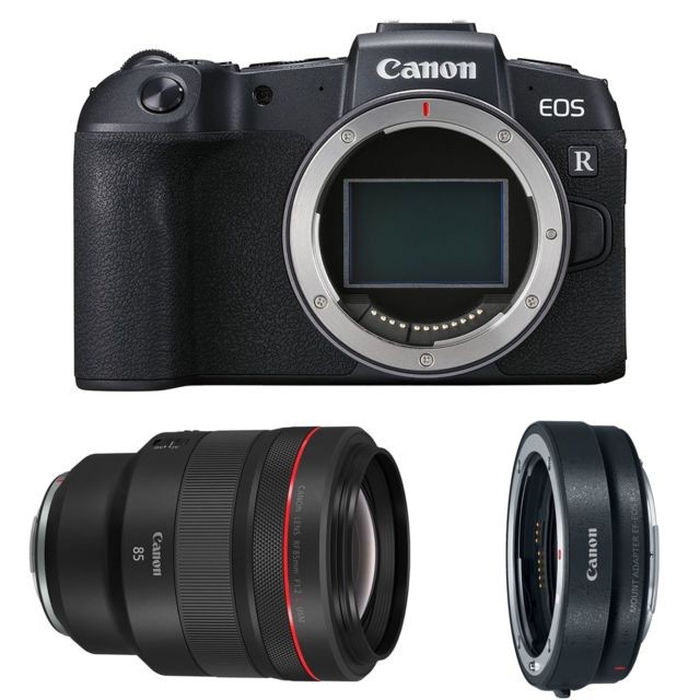 Canon - CANON EOS RP + RF 85mm F1.2 L USM + EF-EOS R Mount Adapter - Reflex Numérique