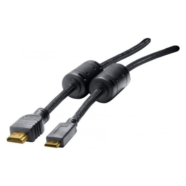 Abi Diffusion - Cordon HDMI haute vitesse vers miniHDMI HQ - 2,0m Abi Diffusion  - Câble HDMI Abi Diffusion