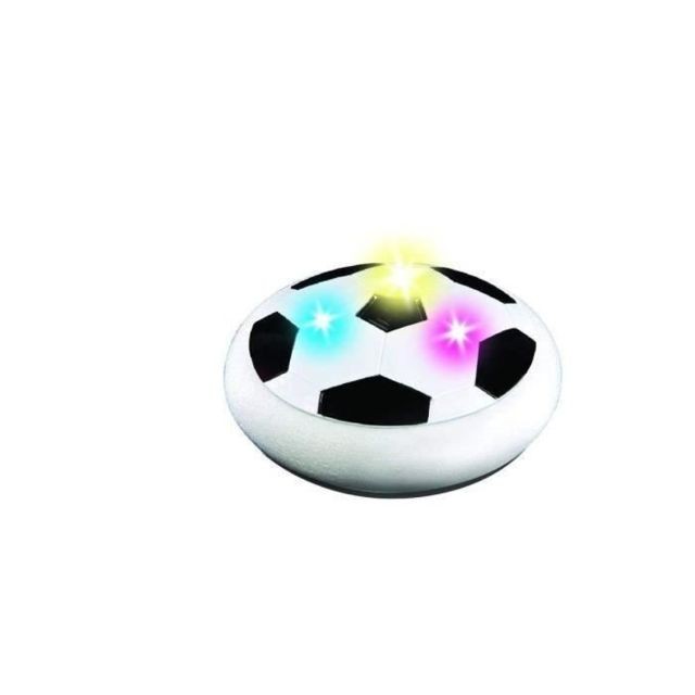 Jeux de balles marque generique BALLE - BOULE - BALLON Aerofoot, le disque de foot aéroglisseur, 2 buts inclus, glisse facilement, effets lumineux