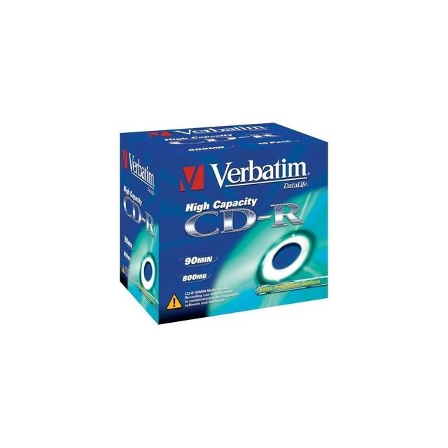 Verbatim - VERBATIM CD-R 800 Mo certifié 40x (pack de 10, boitier standard) - CD et DVD Vierge