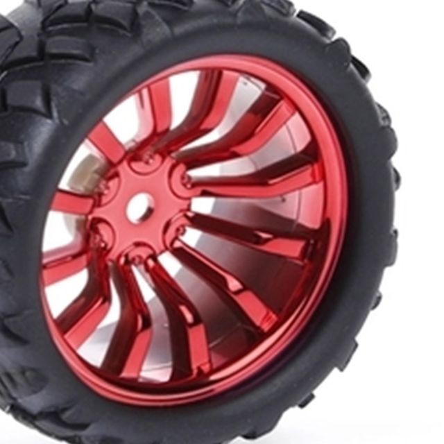 marque generique Robot pneu pignon roue intelligente petite roue 72MM pneu rouge