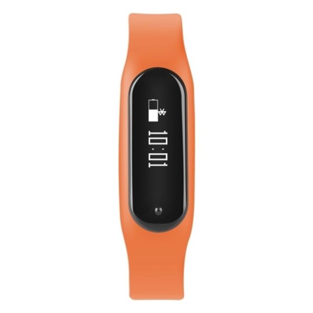 Wewoo Bracelet connecté Orange 0,69 pouces OLED Bluetooth Smart Display, moniteur de fréquence cardiaque de / Podomètre / Appels Rappel / de sommeil / sédentaire / Alarme / Anti-perte, Compatible avec Android et iOS Téléphones