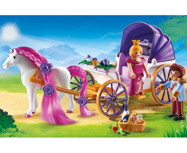 Playmobil Calèche royale avec cheval à coiffer - 6856