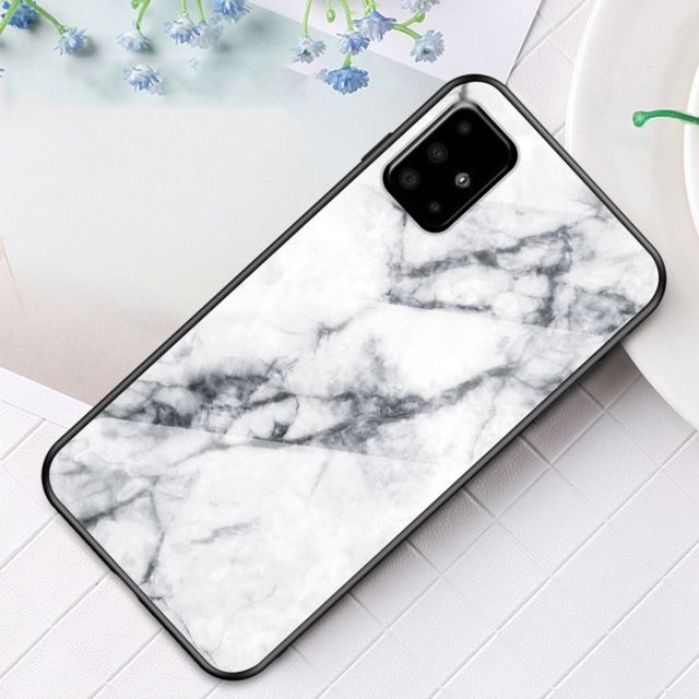 Generic - Coque en TPU motif de grain de marbre blanc pour votre Samsung Galaxy A71 Generic  - Coque Galaxy S6 Coque, étui smartphone