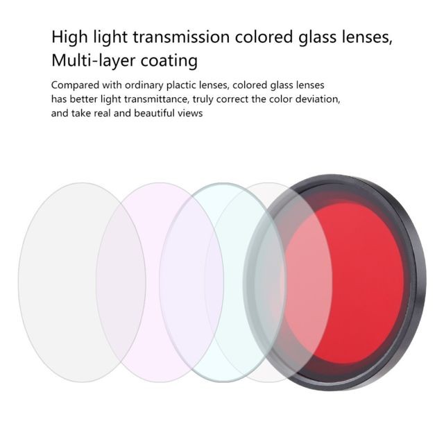 Wewoo Filtre lentille de couleur rouge plongée 32mm pour le boîtier de de téléphone