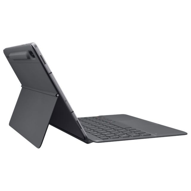 Housse, étui tablette Book Cover Keyboard Galaxy Tab S7 Noir Rangement S Pen Pied amovible Clavier detachable Touch PAD Mode  DeX  SAMSUNG - EF-DT870BBEGFR