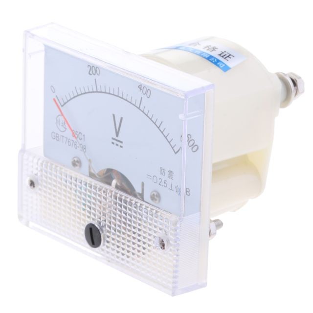 marque generique 85c1 dm rectangle ampèremètre ampèremètre testeur analogique panneau voltmètre 0-600 v