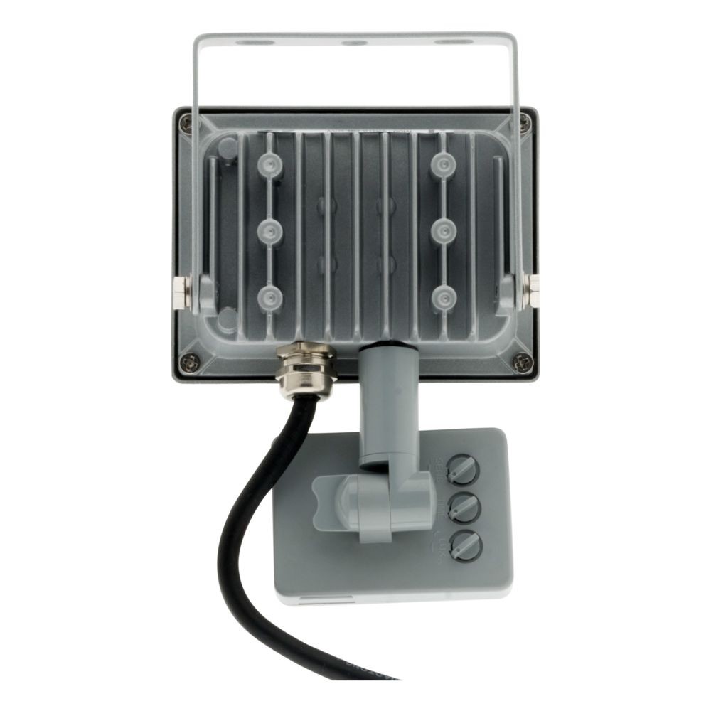 Elexity Avec détecteur de mouvement Projecteur LED 10W Gris - IP44 