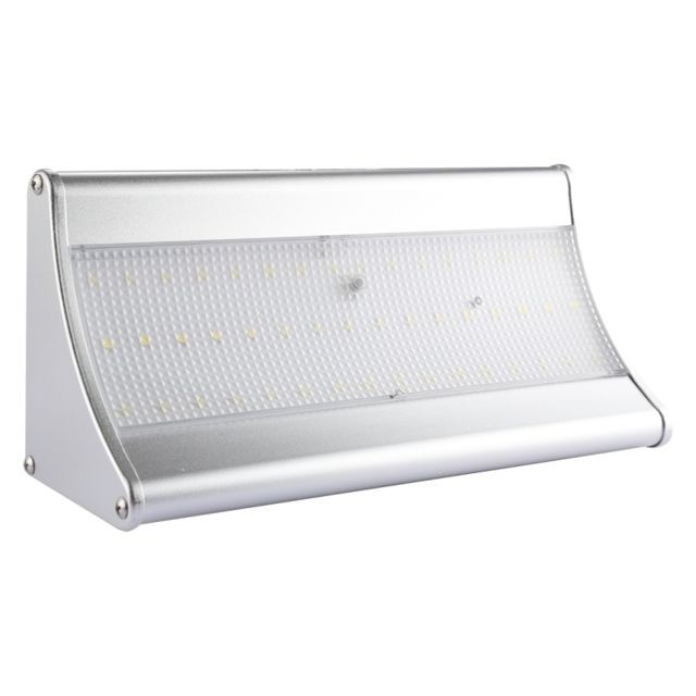 Wewoo LED Avec panneau solaire blanc 6W 48 LEDS SMD 2835 900 LM Lumière IP65 Imperméable À L'eau En Plein Air Économie D'énergie Microwave Radar Motion Sensor avec 5 V 3.2 W