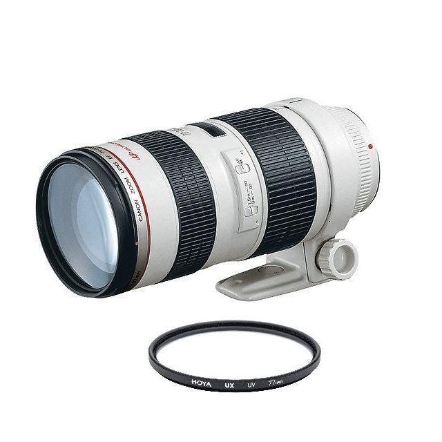 Canon - CANON EF 70-200mm F2.8L USM + HOYA UX UV 77mm Filter Canon  - Objectif Photo Canon