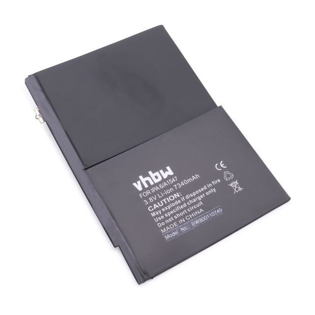 Vhbw - vhbw batterie compatible avec Apple MH2P2LL/A, MH2U2LL/A, MH2V2LL/A, MH2W2LL/A, MH312LL/A, MH322LL/A tablette tablet (7340mAh, 3.76V, Li-Ion) Vhbw  - Batterie PC Portable