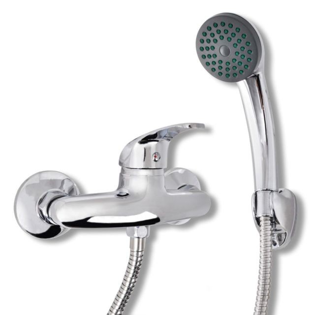 Vidaxl - Kit de robinet de douche Chrome - 140831 | Gris - Plomberie Salle de bain