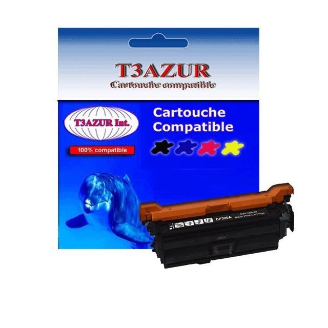 T3Azur - T3AZUR - Toner générique HP CF330X (654X) Noir T3Azur  - Cartouche, Toner et Papier
