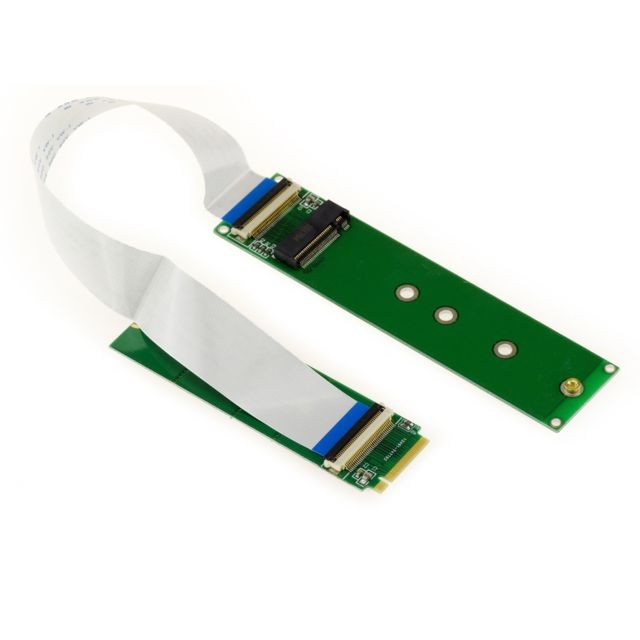 Accessoires SSD Kalea-Informatique Riser Extension Card M2 pour M2 PCIe NVMe M Key Longueur 20cm Longueur 20cm