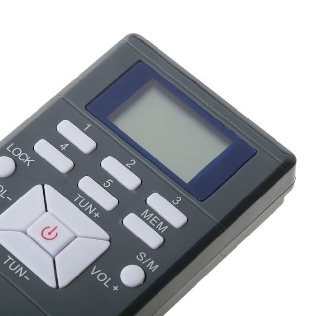 marque generique Mini Radio De Poche FM Portable Avec Affichage LED Numérique Avec écouteurs Gris