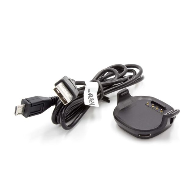 Vhbw -vhbw Station de chargement Chargeur avec câble Micro USB  pour Garmin Forerunner 15  turquoise/blanc ( 4,01 x 5,22 x 1,57 cm ). Vhbw  - Accessoires montres connectées Vhbw