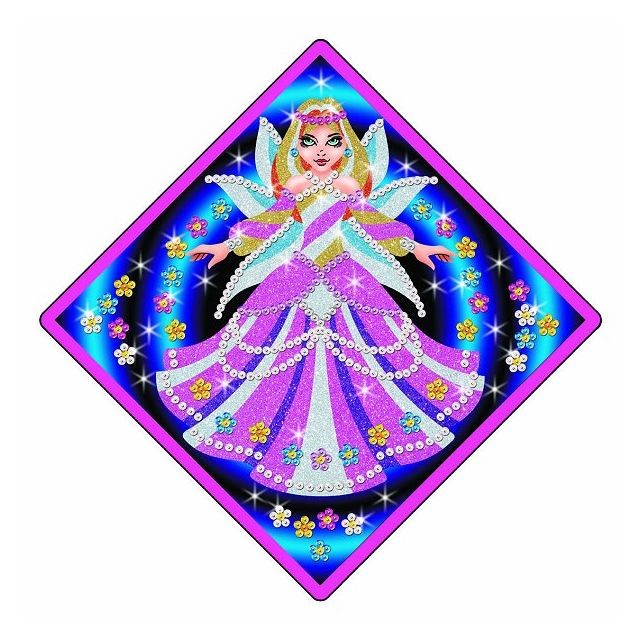 Sequin Art - Kit paillettes Art Sequin Stardust : Princesse Fée Sequin Art - Jeux pour fille - 4 ans Jeux & Jouets