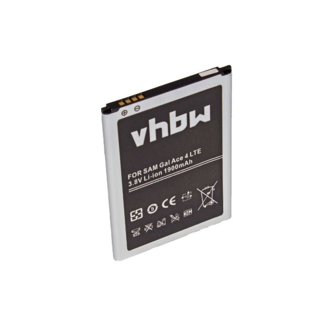 Vhbw - vhbw Li-Ion batterie 1900mAh (3.8V) pour téléphone portable Samsung Galaxy Ace 4 LTE, Ace Style LTE, SM-G357, SM-G357FZ, SM-G357M comme EB-BG357BBE. Vhbw  - Accessoire Smartphone