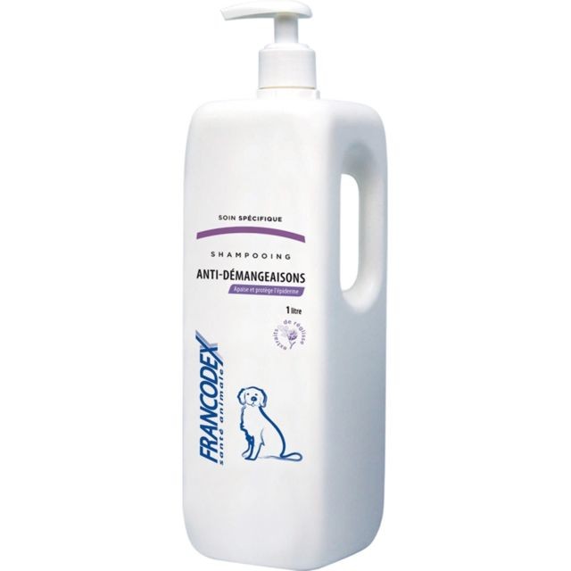 Francodex - SHAMPOOING ANTI-DEMANGEAISONS  Flacon 1 litre Francodex  - Hygiène et soin pour chien