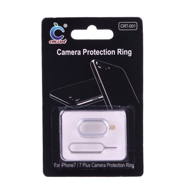 Tous nos autres accessoires Protection appareil photo argent pour iPhone 7 Plus Housse de objectif de caméra arrière avec aiguille