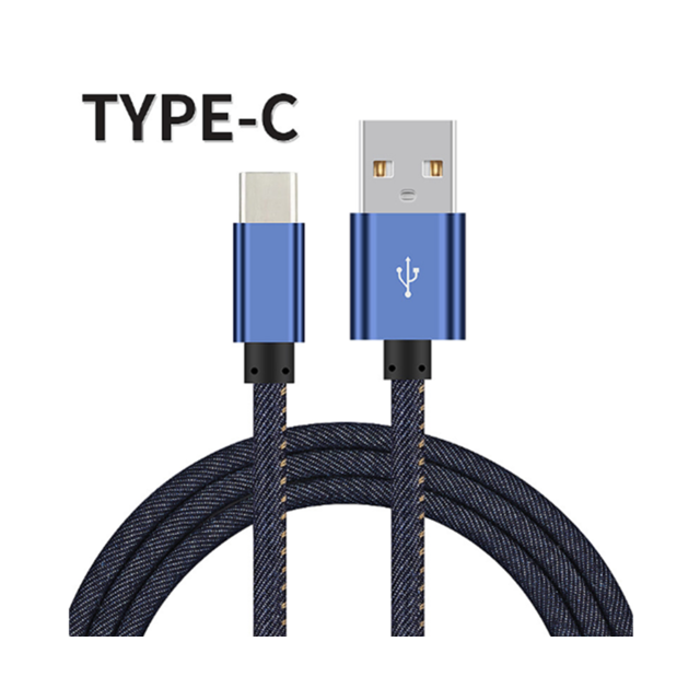 marque generique - YP Select Câble de chargement de données de téléphone en denim de 1 mètre pour Type-C marque generique  - Accessoires et consommables