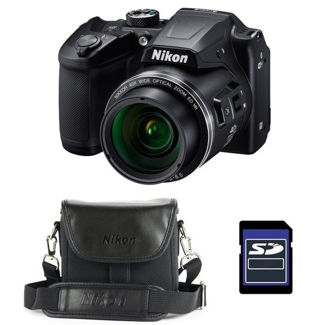 Nikon - NIKON Bridge Coolpix B500 NOIR + Etui + Carte SD 4 Go - Appareil Photo Nikon