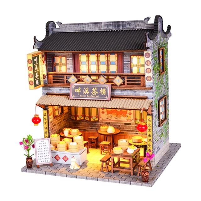 Poupées kit de maison de poupée miniature bois bricolage
