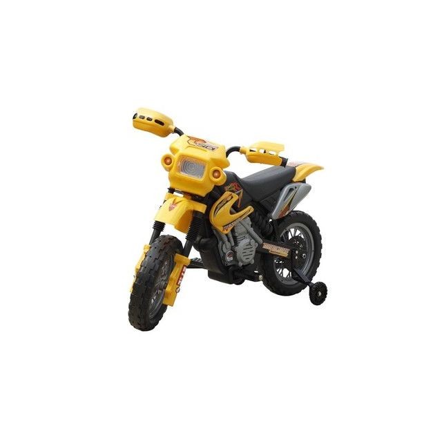 Destockoutils Moto électrique enfant 6V jaune