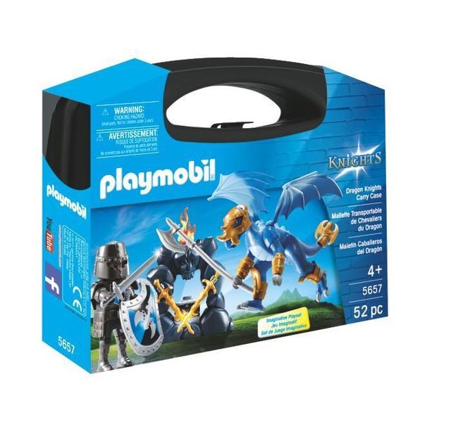 Playmobil - Valisette Chevalier et dragon bleu - 5657 Playmobil  - Playmobil Les Chevaliers Playmobil