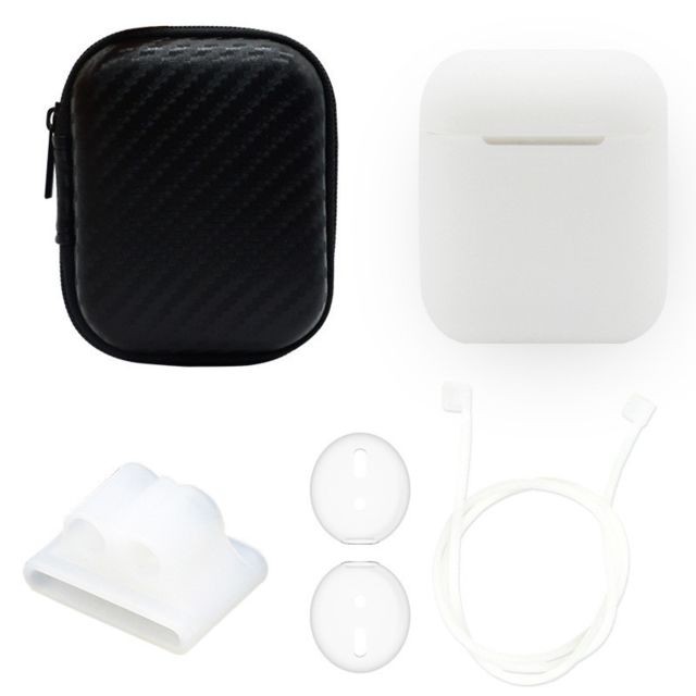 Wewoo - Coque Ecouteurs sans fil en silicone anti-choc pour Apple AirPods 1/2 Transparent Wewoo  - Ecouteurs intra-auriculaires
