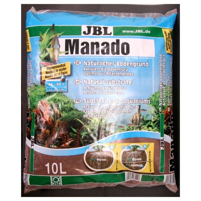 Décoration aquarium JBL Substrat Sol Naturel Manado pour Aquarium - JBL - 10L