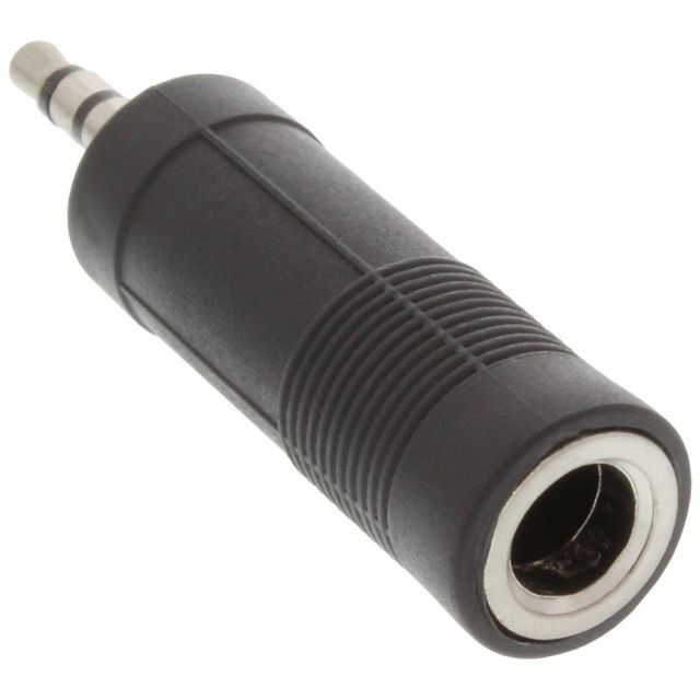 Inline - Adaptateur audio, InLine®, 3,5mm jack Stéréo à 6,3mm jack femelle Stéréo Inline  - Câble Jack