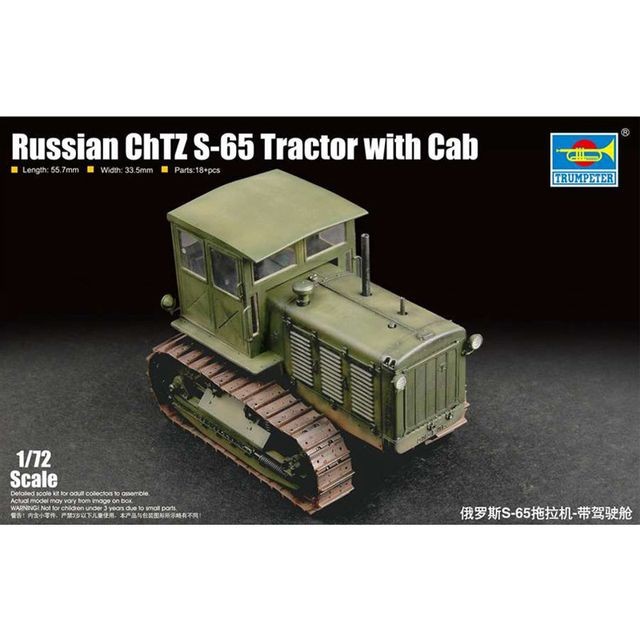 Trumpeter - Maquette véhicule militaire : Russian ChTZ S-65 Tractor with Cab Trumpeter - Maquette militaire