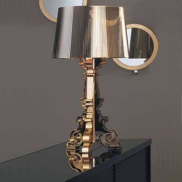 Kartell BOURGIE - Lampe à poser Or H68-78cm