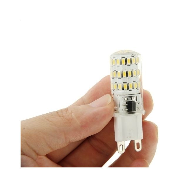 Ampoules LED Ampoule G9 3W lumière blanche chaude 300LM 45 LED SMD 3014 de maïs, AC 220V