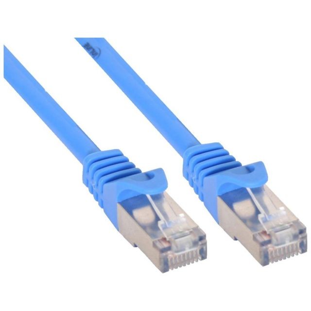 Inline - Câble patch, S-FTP, Cat.5e, bleu, 1m, InLine® - Inline