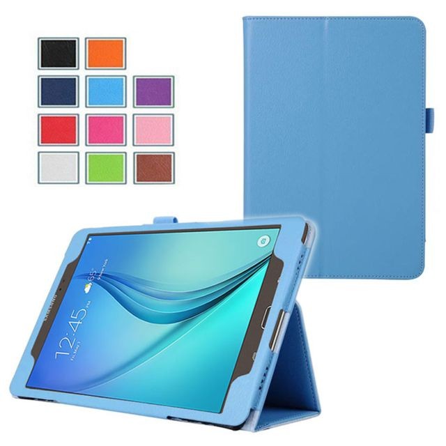 Xeptio - Housse Samsung Galaxy Tab A 9.7 bleu (T550) - Etui coque protection Xeptio  - Tablette samsung t550