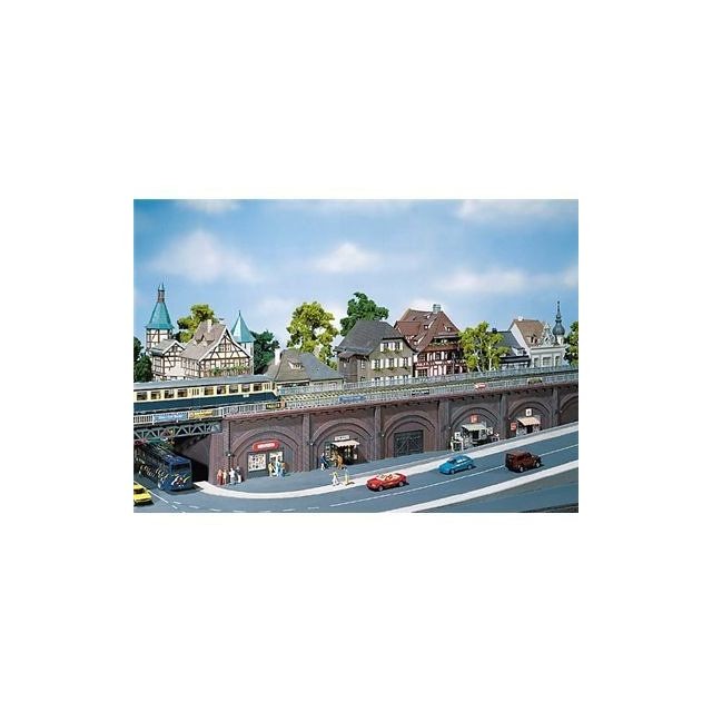 Faller - Faller 272577 Arcades with Shops 2/N Scale Scenery and Accessories Faller  - Faller