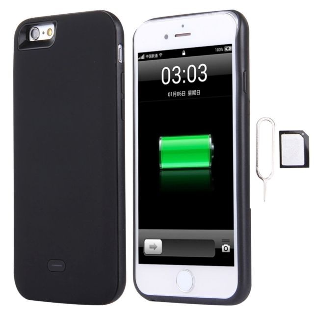 Wewoo - Pour iPhone 6 3 en noir 1 double carte SIM + 1800mAh Power Bank + boîtier externe de sauvegarde ultra mince Wewoo  - Telephone portable 3g